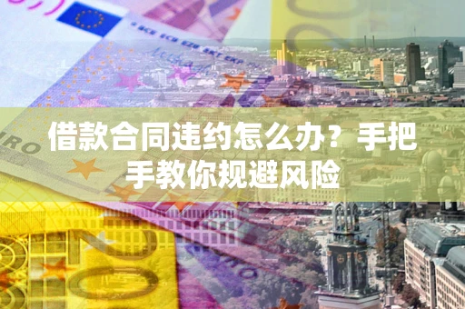 武汉借款合同违约怎么办？手把手教你规避风险