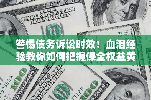 武汉警惕债务诉讼时效！血泪经验教你如何把握保全权益黄金期