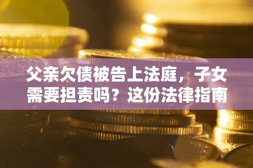 武汉父亲欠债被告上法庭，子女需要担责吗？这份法律指南必须看完