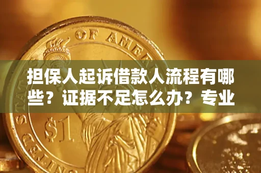 武汉担保人起诉借款人流程有哪些？证据不足怎么办？专业律师解答