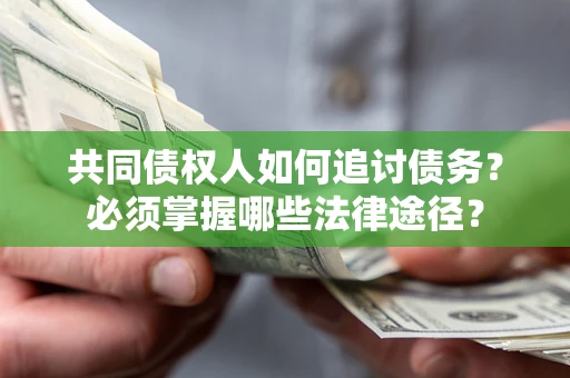 武汉共同债权人如何追讨债务？必须掌握哪些法律途径？