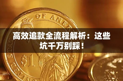 武汉高效追款全流程解析：这些坑千万别踩！