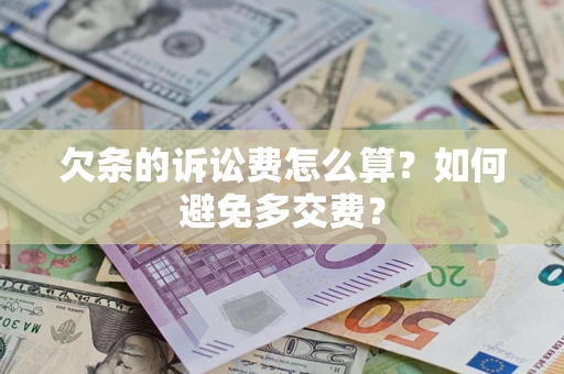 武汉欠条的诉讼费怎么算？如何避免多交费？