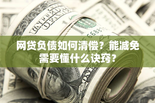 武汉网贷负债如何清偿？能减免需要懂什么诀窍？