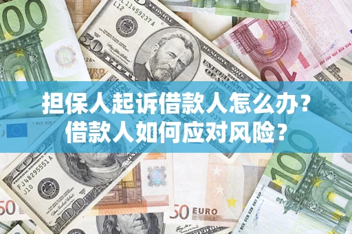 武汉担保人起诉借款人怎么办？借款人如何应对风险？