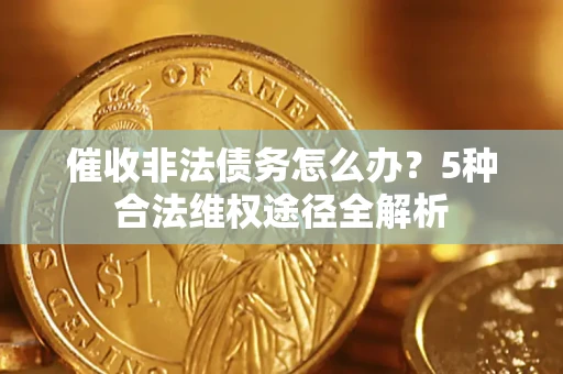 武汉催收非法债务怎么办？5种合法维权途径全解析