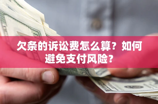 武汉欠条的诉讼费怎么算？如何避免支付风险？