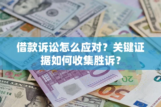 武汉借款诉讼怎么应对？关键证据如何收集胜诉？